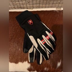 Stylish Black and White Men's Gloves by Scott